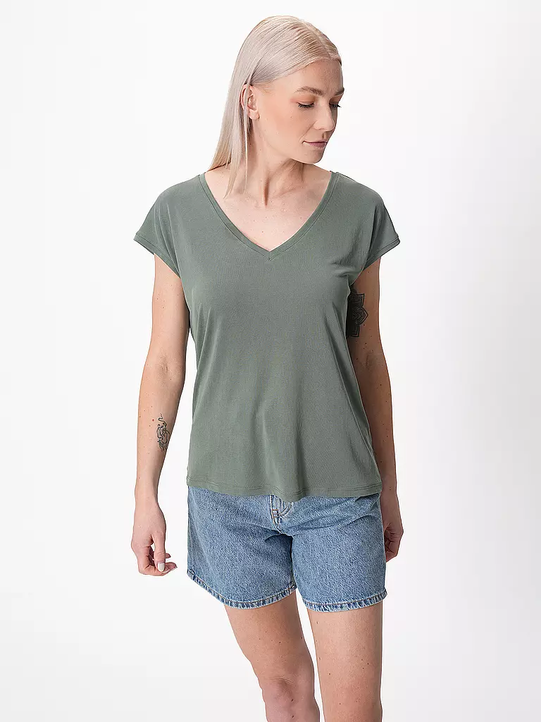 VERO MODA | T-Shirt VMFILLI | dunkelgrün