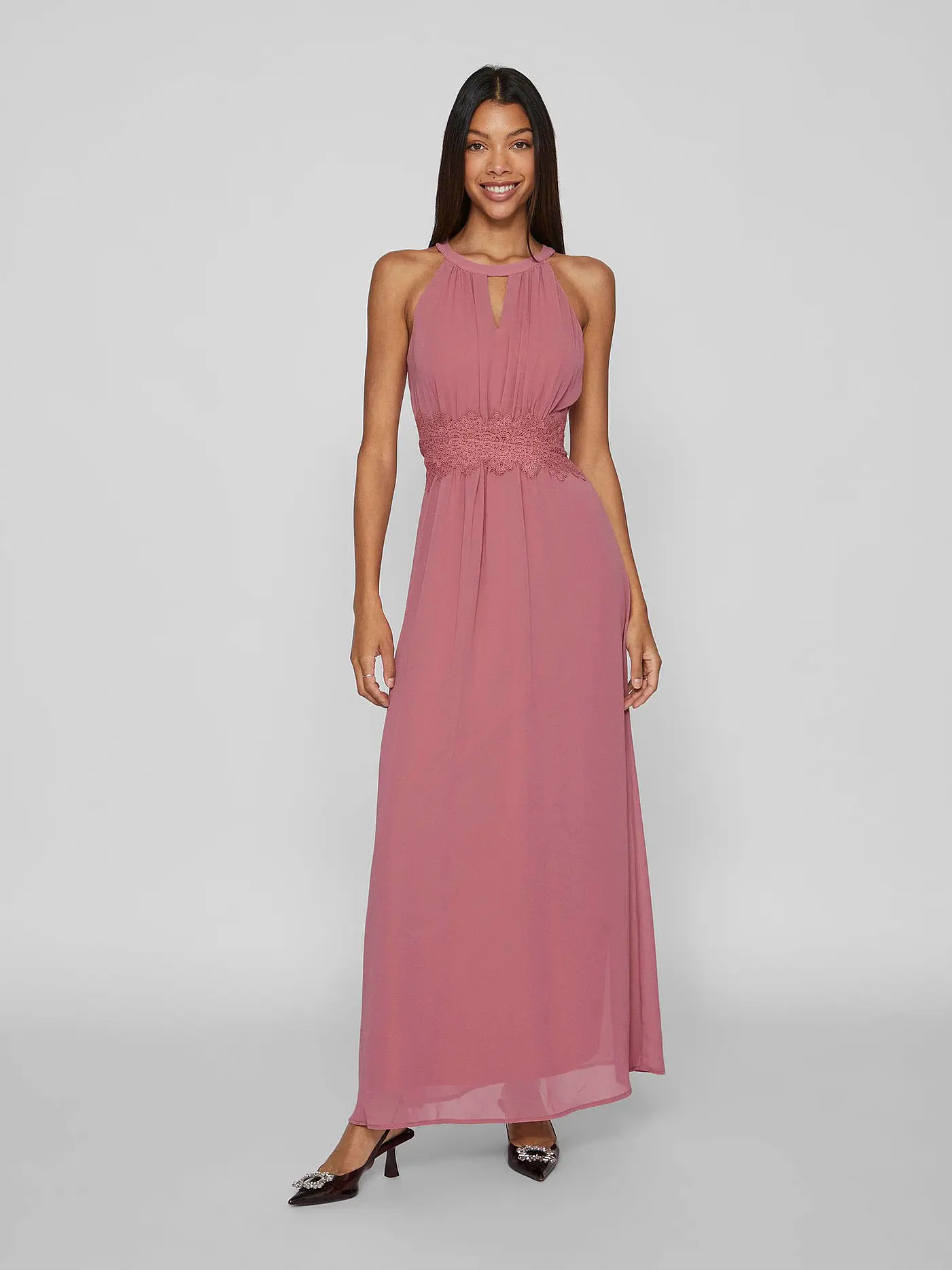 VILA | Abendkleid VIMILINA  | rosa
