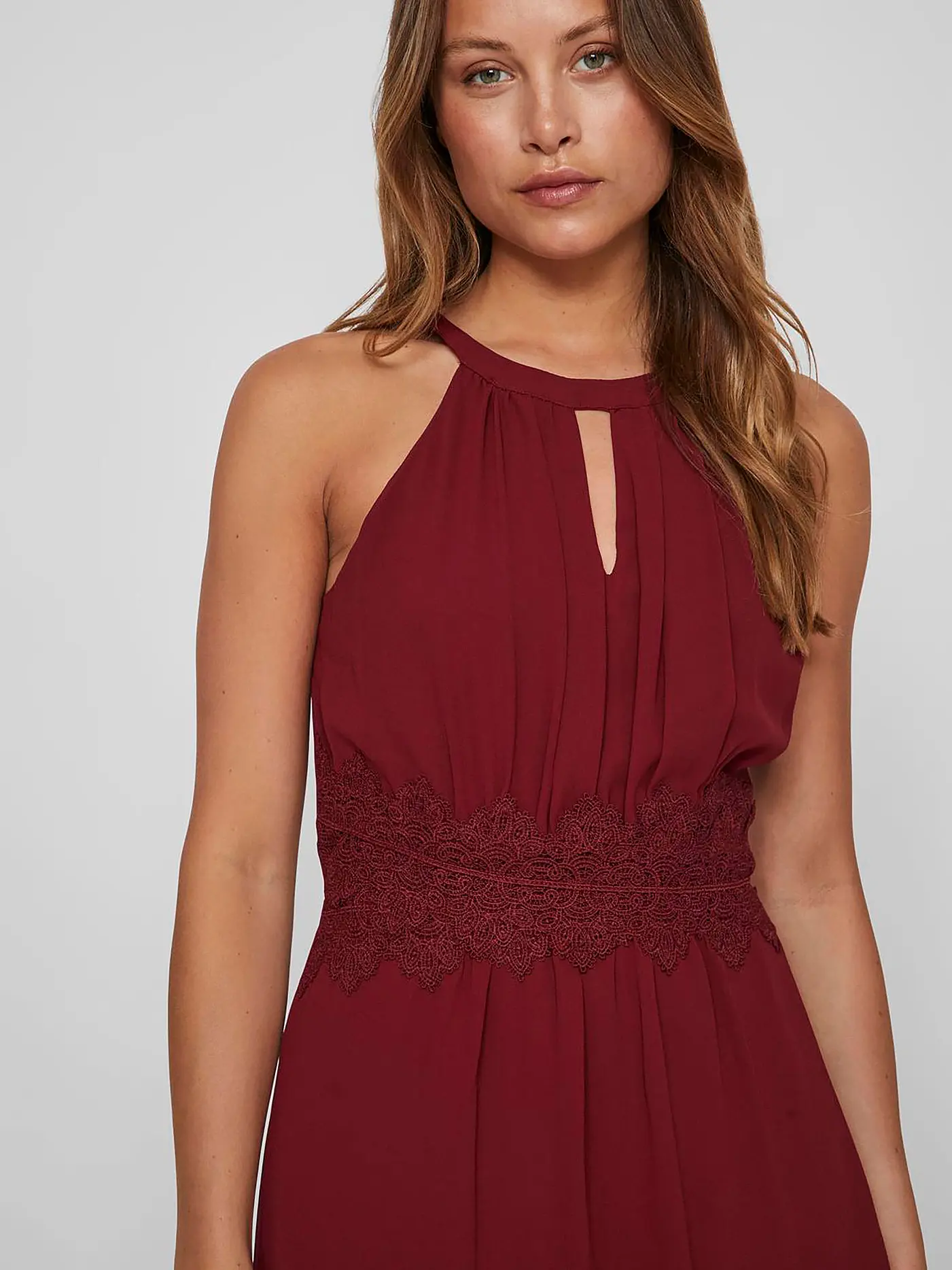 VILA | Abendkleid VIMILINA | dunkelrot