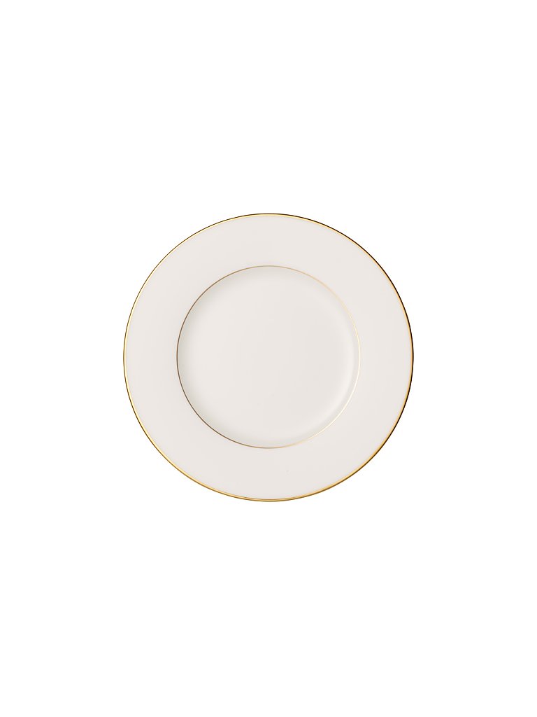 VILLEROY & BOCH SIGNATURE Frühstücksteller Anmut Gold 22cm weiss