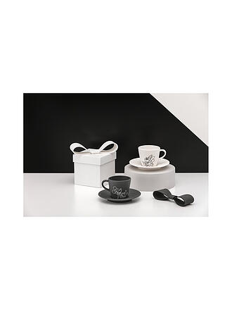 VILLEROY & BOCH | Espressotasse mit Untertasse Set 4-tlg. MANUFACTURE-MICKEY MOUSE  Schwarz/Weiss