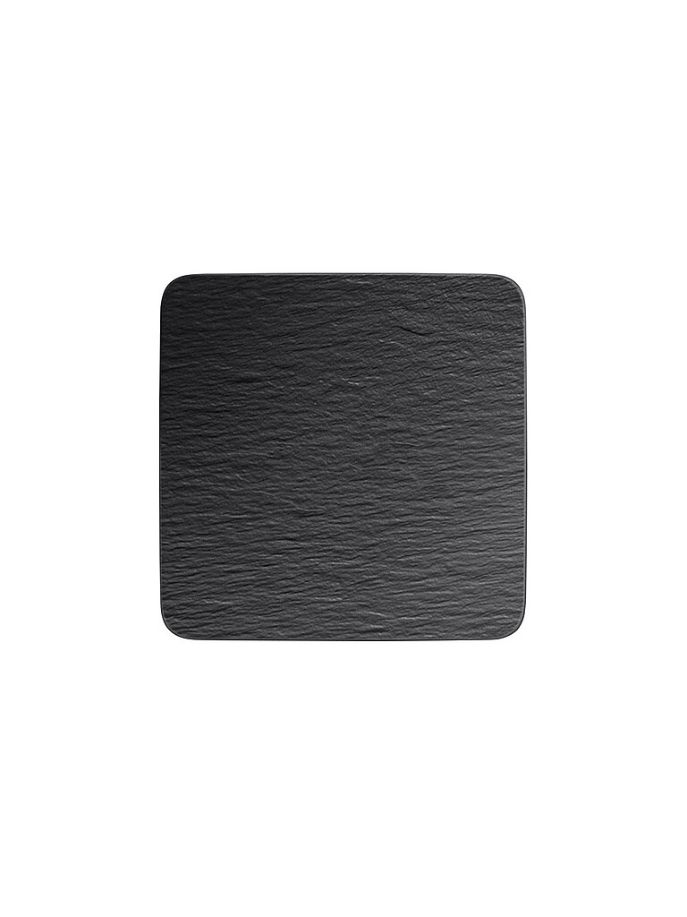 VILLEROY & BOCH Servierplatte quadratisch Gourmet  Manufacture Rock 32,5x32,5cm schwarz