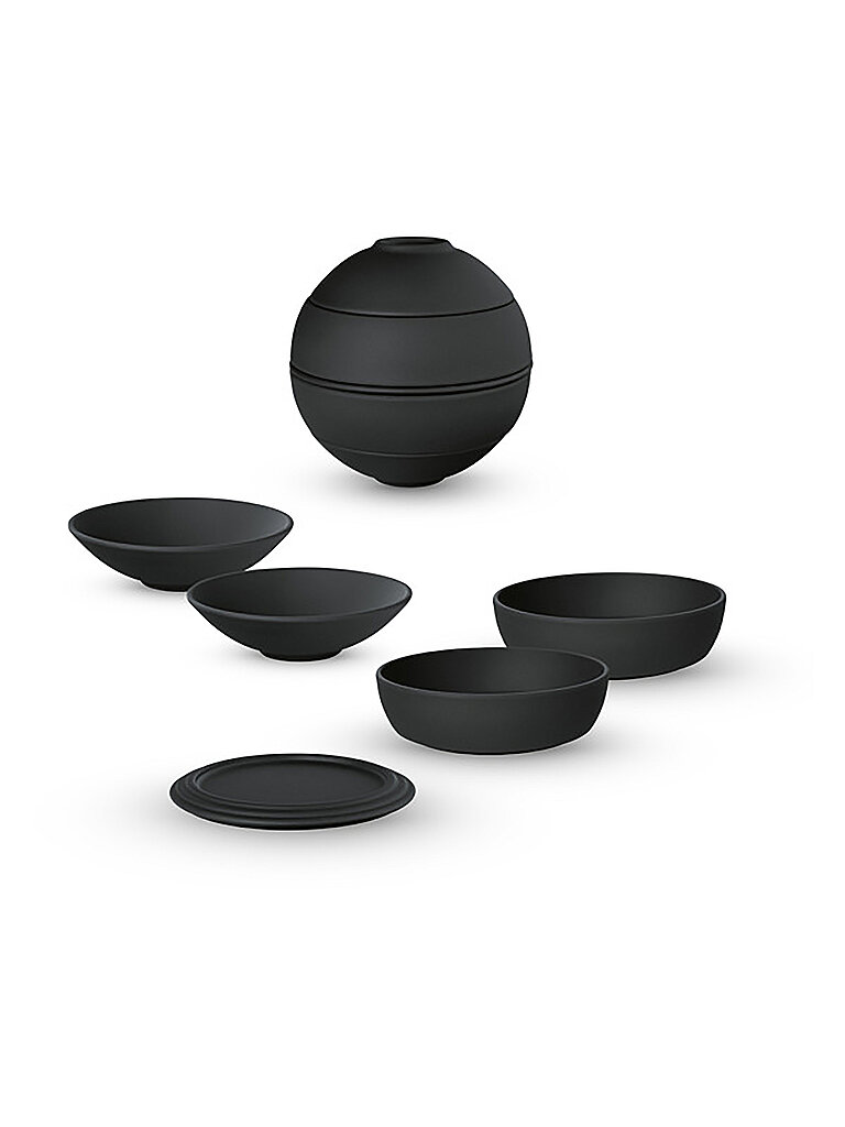 VILLEROY & BOCH La Petite Boule BLACK ICONIC 5tlg schwarz