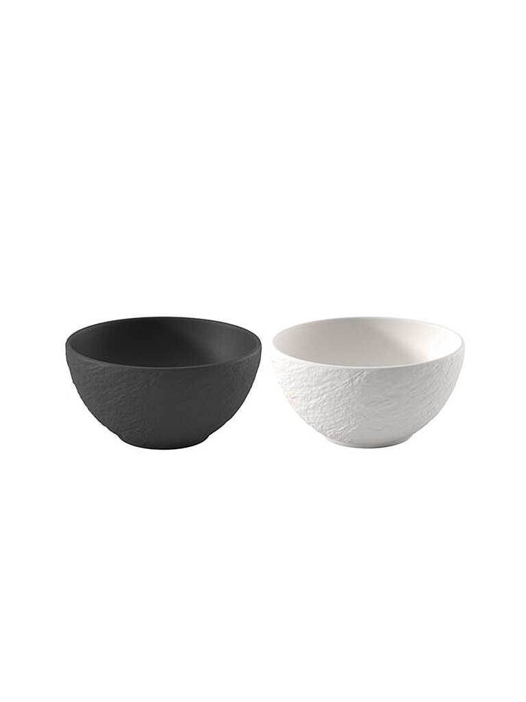 VILLEROY & BOCH Müslischale Set 2-tlg. 430ml MANUFACTURE - MICKEY MOUSE Schwarz/Weiss schwarz