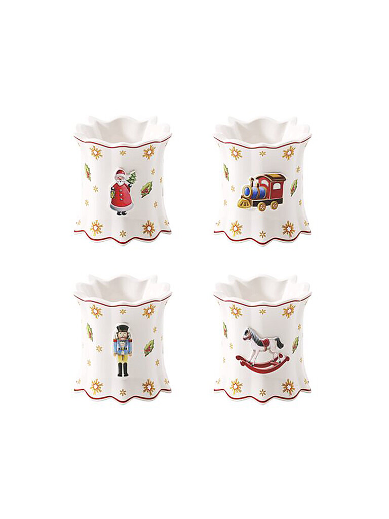 VILLEROY & BOCH Serviettenringe 5,5x5x5cm 4teilig TOYS DELIGHT weiss