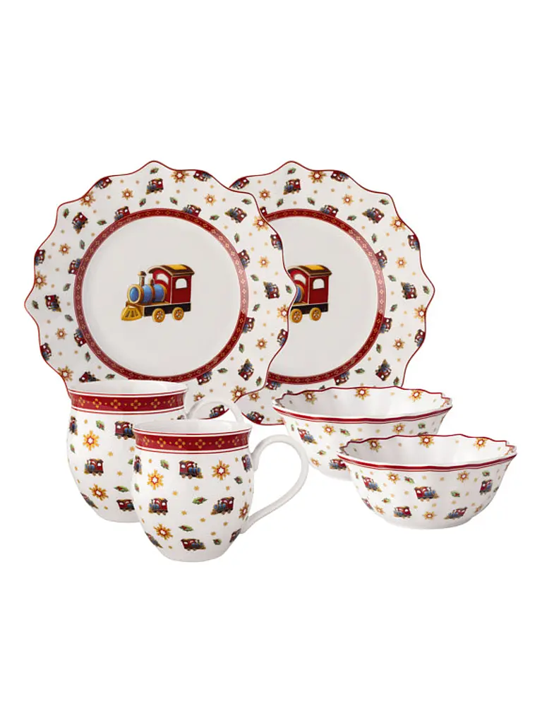 VILLEROY & BOCH | Frühstücksset Lokomotive 6tlg. Toy's Delight  | bunt