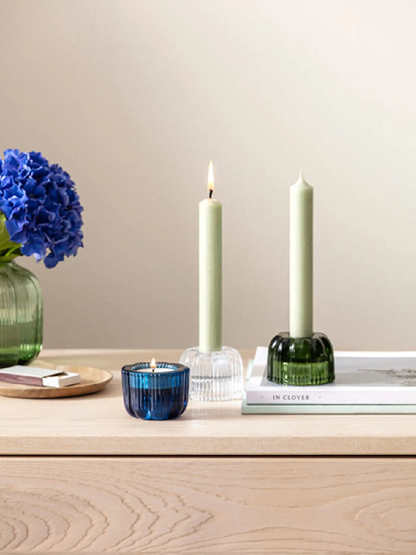 VILLEROY & BOCH | Kerzenständer 2in1 6x4,5cm FLEUR  | transparent