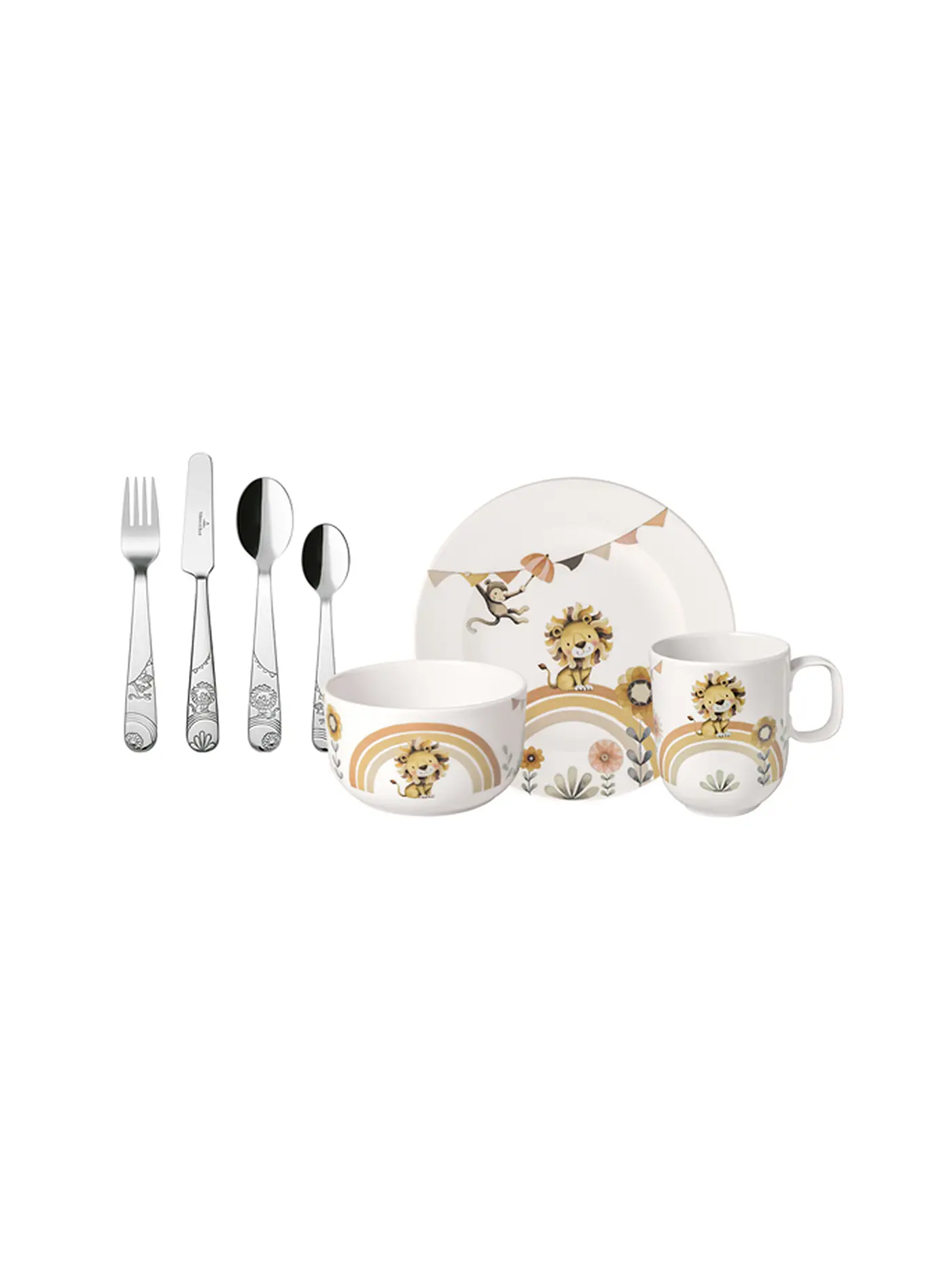 VILLEROY & BOCH | Kinder Geschirrset 7tlg Roar Like A Lion | beige