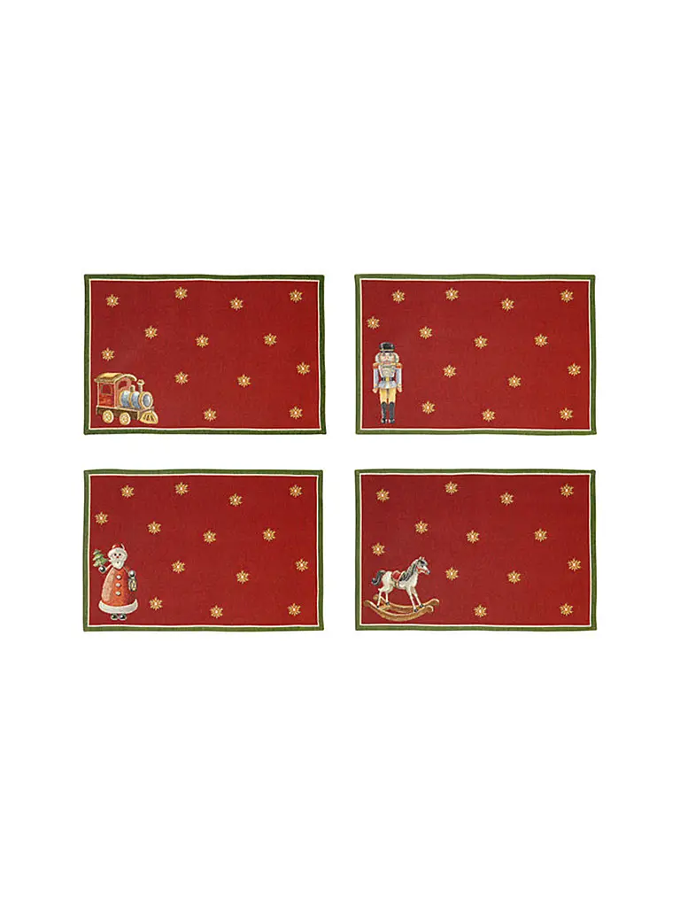 VILLEROY & BOCH | Platzset 4tlg. 32x48cm Toy's Delight  | dunkelrot