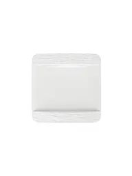 VILLEROY & BOCH | Speiseteller quadratisch Manufacture Rock Blanc 28x28cm | Weiss