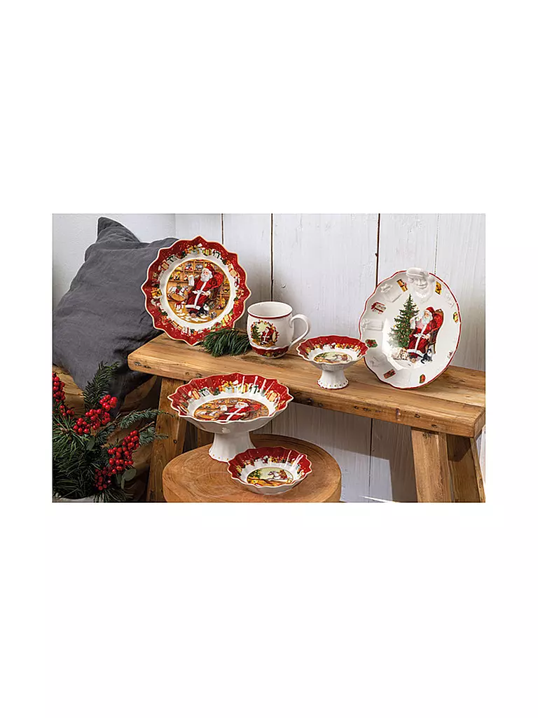 VILLEROY & BOCH | Toy's Fantasy Schale mit Santa Relief, 24x25x4,6cm | 