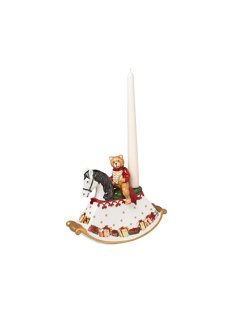 VILLEROY & BOCH | Weihnachts Deko Schaukelpferd Toy's Delight  21,5x9x17cm | 