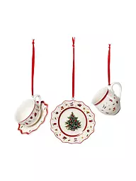 VILLEROY & BOCH | Weihnachtsschmuck Toy's Delight - Ornament Geschirrset 3-tlg. | Bunt