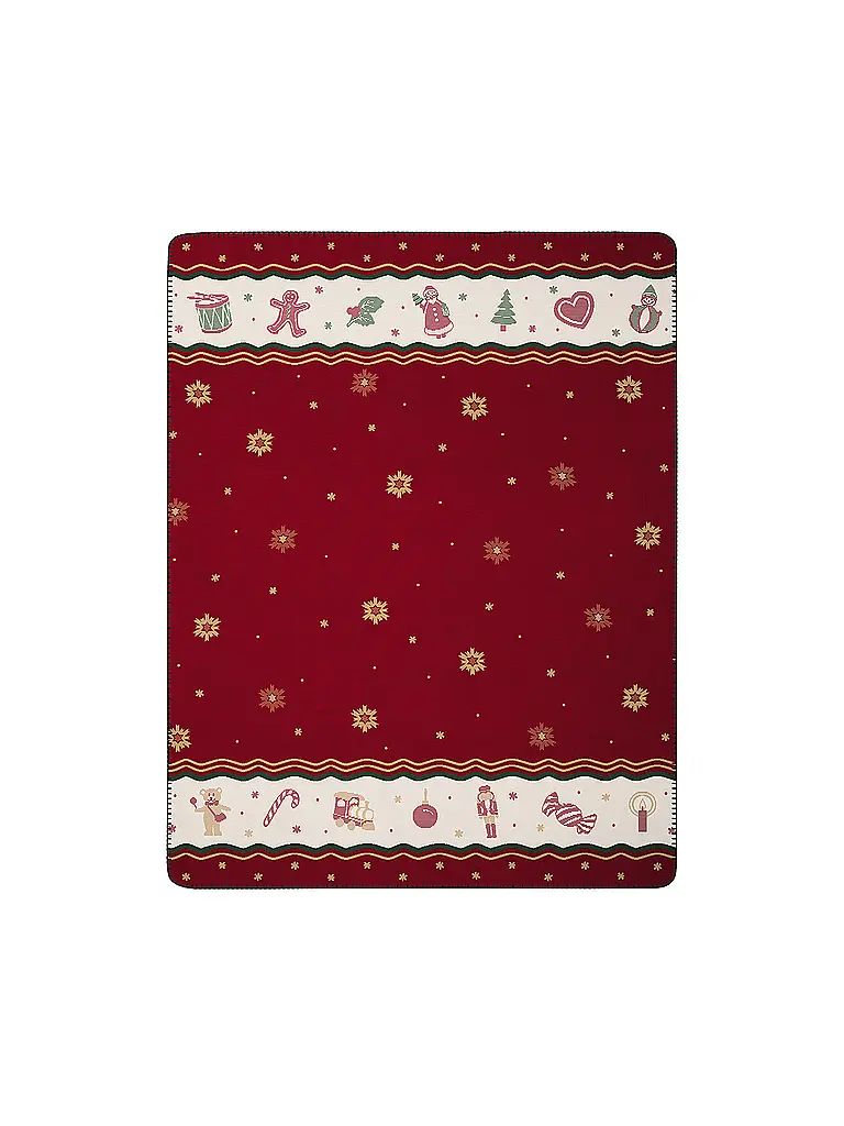 VILLEROY & BOCH | Wohndecke - Plaid 150x200cm TOYS DELIGHTGHT Ruby | dunkelrot