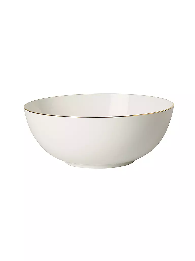 VILLEROY & BOCH SIGNATURE | Schüssel rund "Anmut Gold" 23cm | weiss