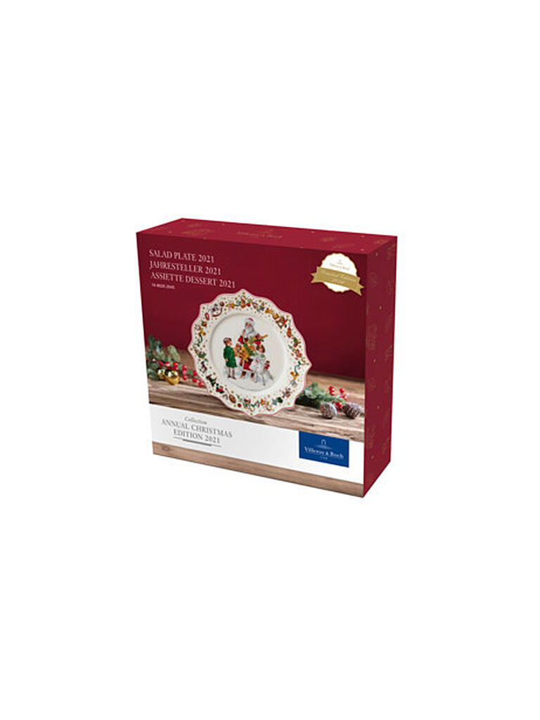 VILLEROY & BOCH | Annual Christmas Edition Jahresteller 2021 24x24cm | bunt