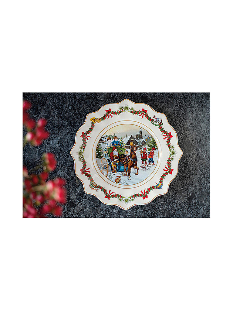 VILLEROY & BOCH | Annual Christmas Edition Jahresteller 2022 23,5x23,5x3cm | bunt