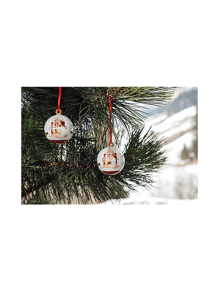 VILLEROY & BOCH | Annual Christmas Edition Kugel 2022 6,5x6,5x8cm | bunt