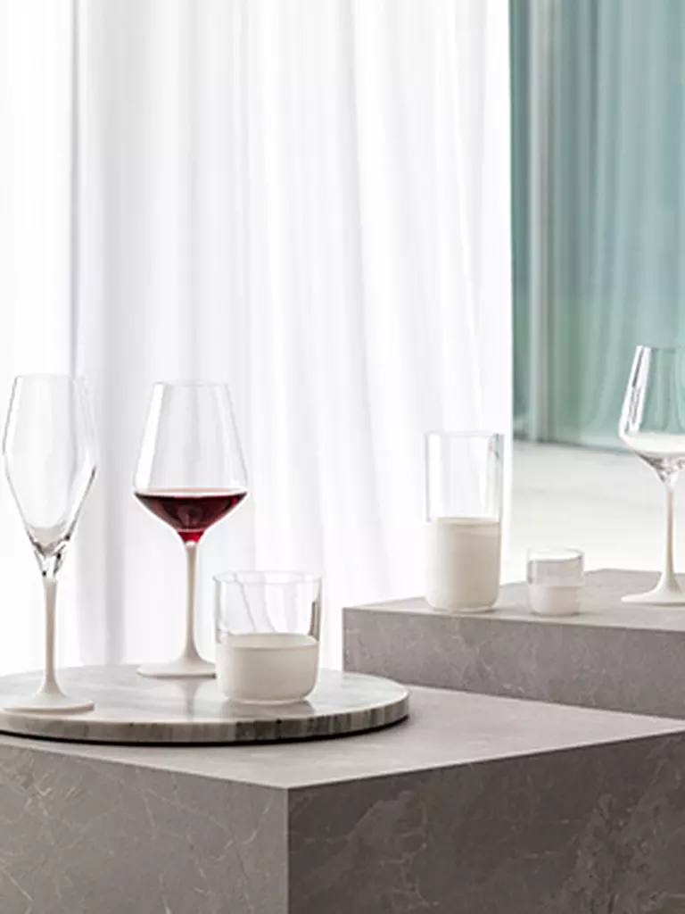 VILLEROY & BOCH | Champangerglas 4er Set MANUFACTURE ROCK BLANC GLAS | weiss