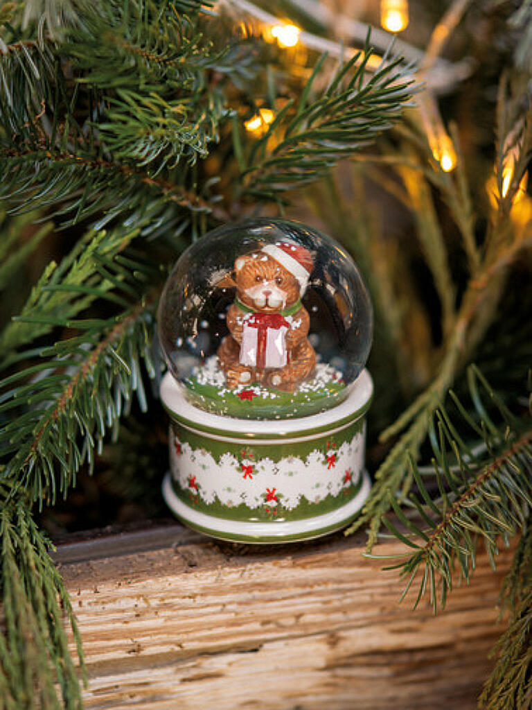 VILLEROY & BOCH | Christmas Toys Schneekugel Bär 6x6x9cm  | bunt
