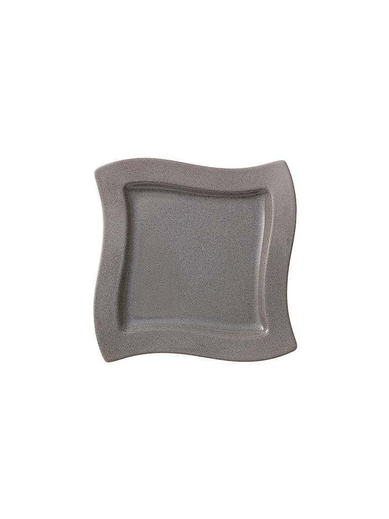 VILLEROY & BOCH | Frühstücksteller quadratisch "NewWave Stone" 24x24cm | grau