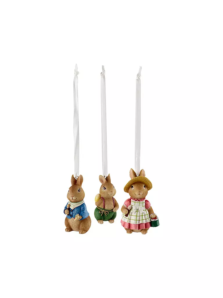 VILLEROY & BOCH | Hasen Anhänger Set spring Fantasy  | hellbraun
