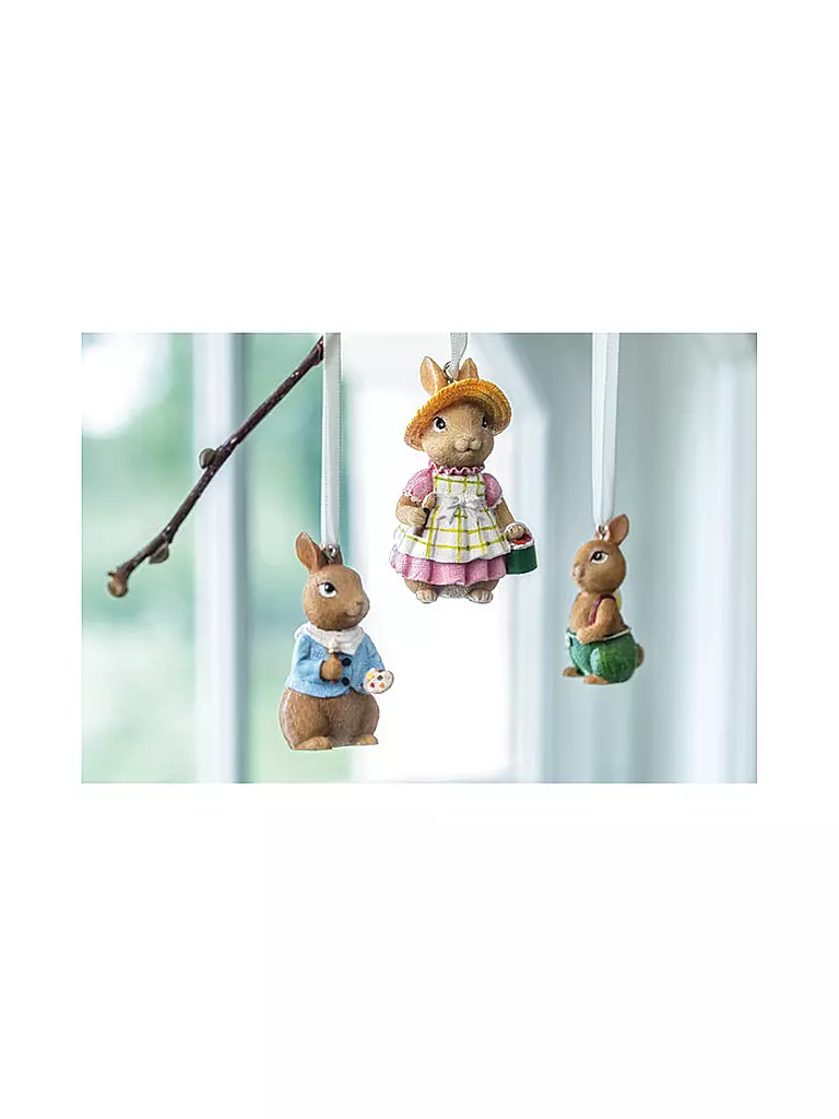 VILLEROY & BOCH | Hasen Anhänger Set spring Fantasy  | hellbraun