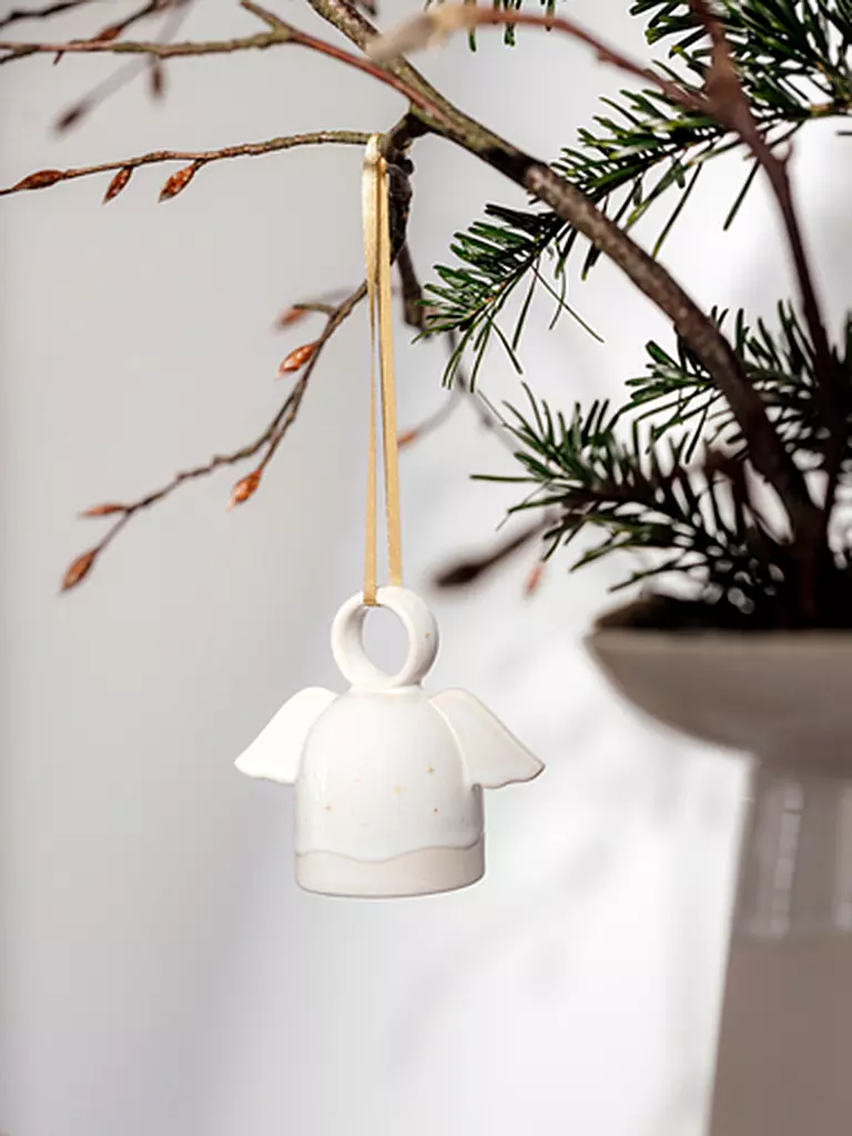 VILLEROY & BOCH Ornament Engel WINTER GLOW 9x5x7,5cm weiss