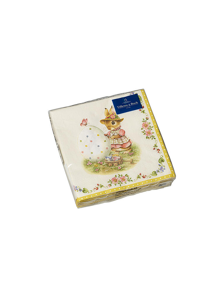 VILLEROY & BOCH | Oster-Lunch-Servietten Schmetterling 33x33cm | bunt