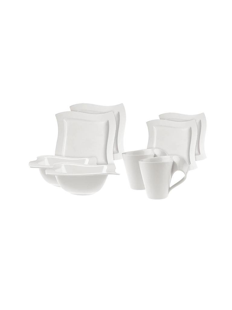 VILLEROY & BOCH | Starter Set 8-tlg. "New Wave" für 2 Personen | weiß