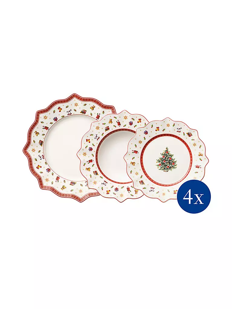 VILLEROY & BOCH | Toy's Delight - Weihnachtsteller Set 12tlg | bunt