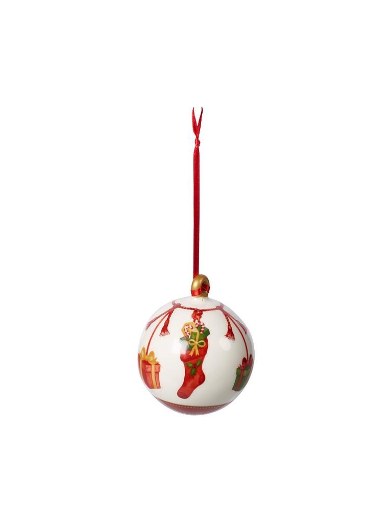VILLEROY & BOCH | Weihnachtsschmuck Annual Christmas Edition - Porzellan-Kugel 2019 7cm | bunt