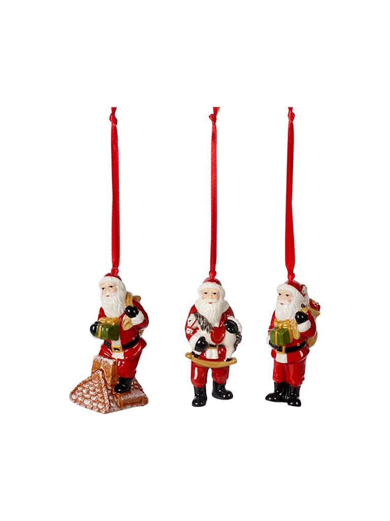 VILLEROY & BOCH | Weihnachtsschmuck Nostalgic Ornaments - Santa Claus Set 9cm | bunt