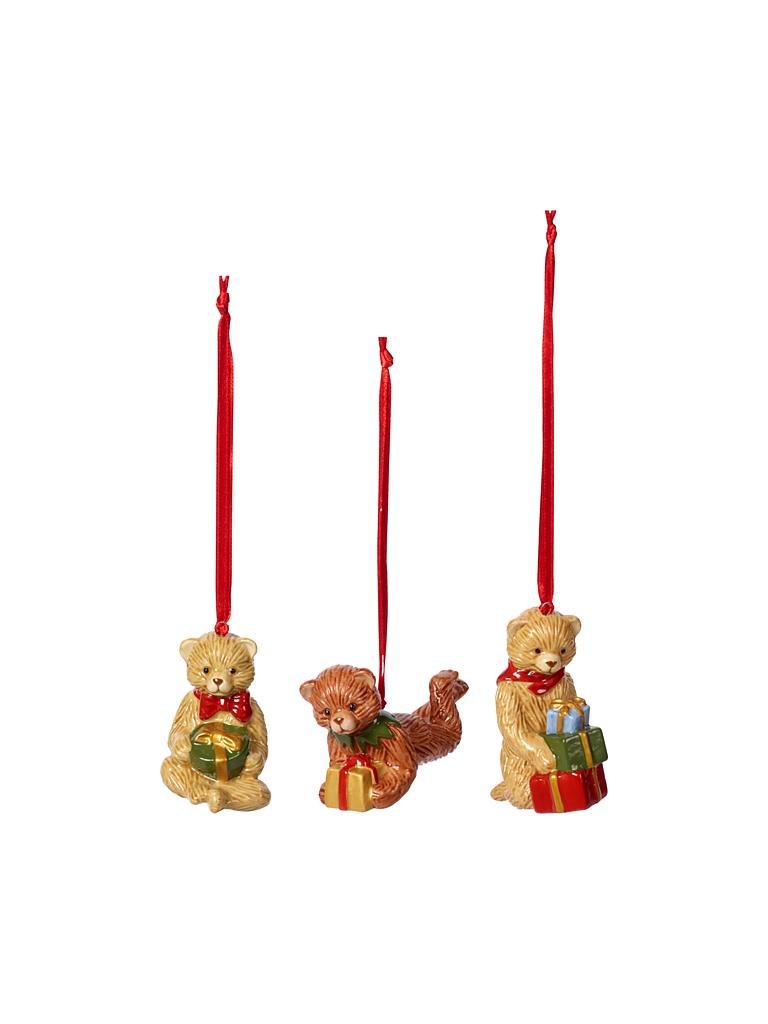 VILLEROY & BOCH | Weihnachtsschmuck Nostalgic Ornaments - Teddy Claus Set 9,5cm | bunt