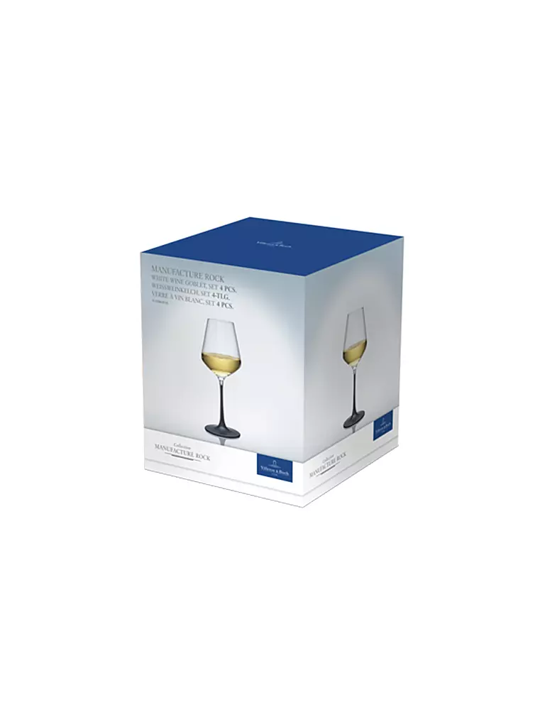 VILLEROY & BOCH | Weissweinglas Manufacture Rock 4er 380ml | transparent