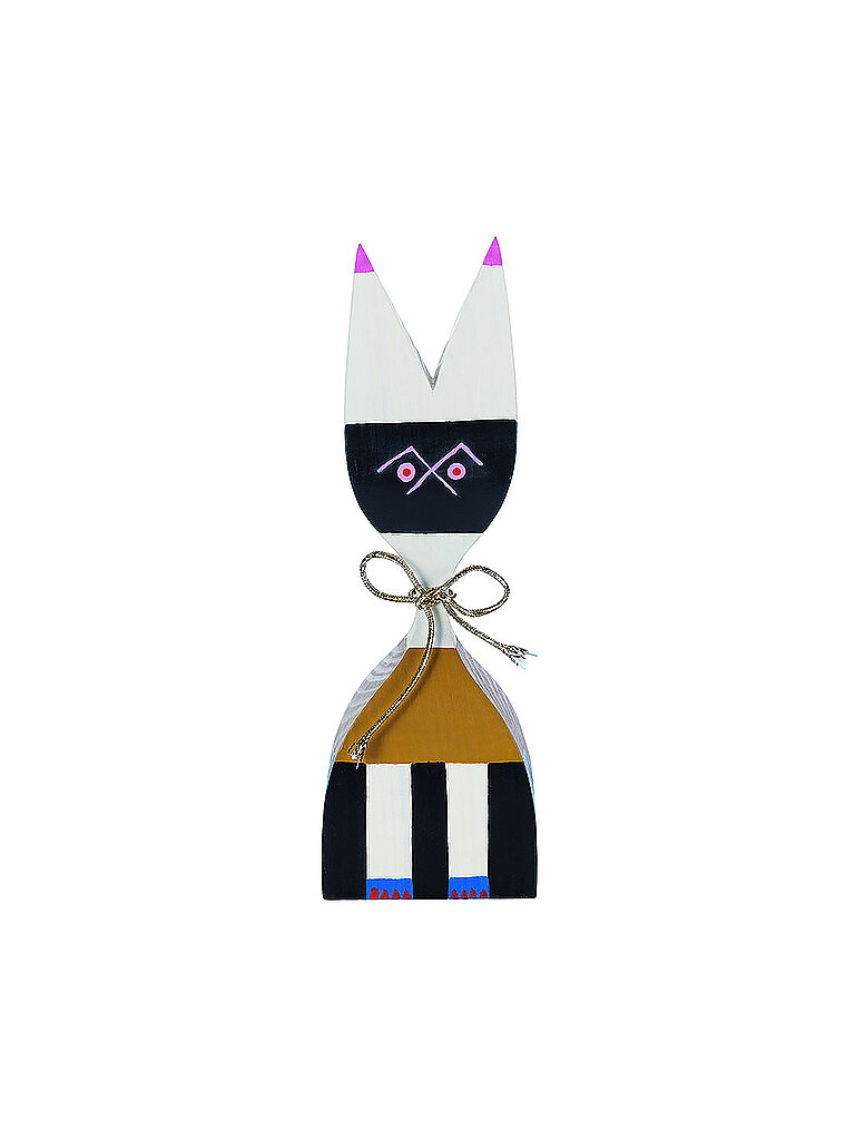 VITRA Deko Holzpuppe 20,5cm Nr 9 bunt