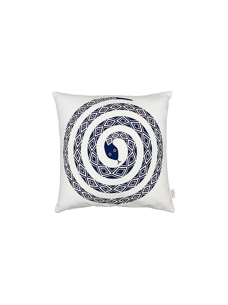 VITRA | Kissen "Graphic Print Snake" 40x40cm | weiss