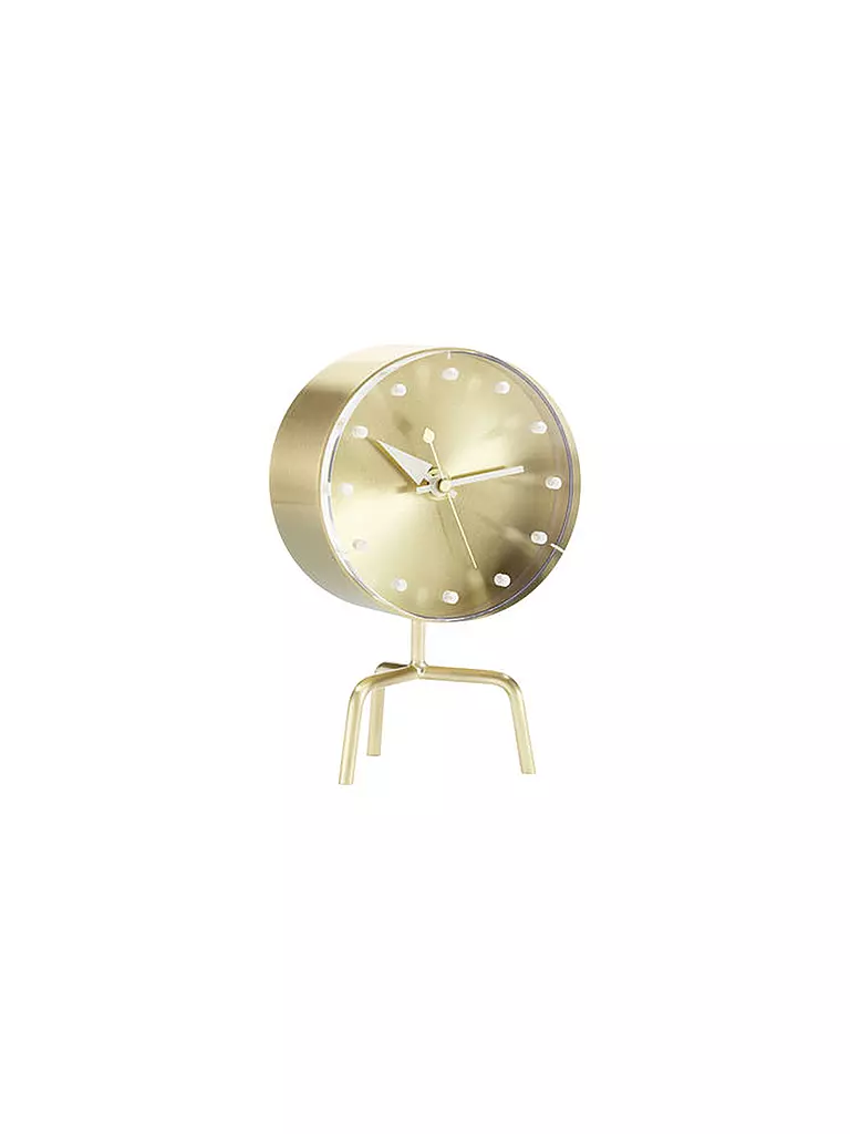 VITRA | Uhr "Tripod Clock" (Messing) | gold