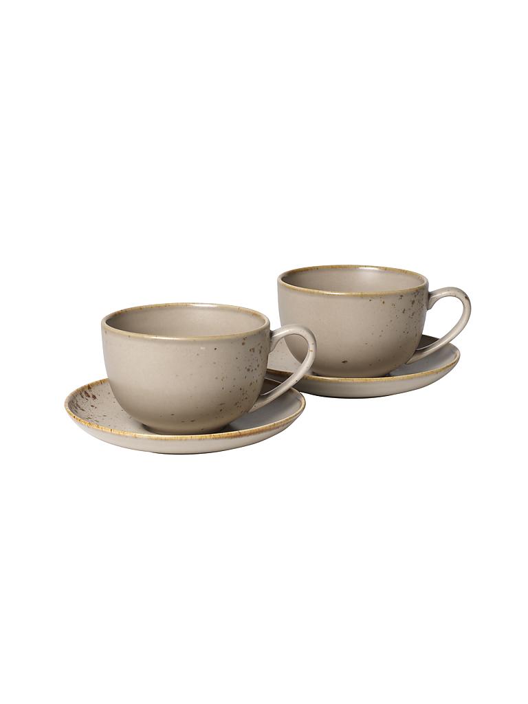VIVO | Villeroy und Boch Group Stone Ware - Milchkaffeetasse 4-tlg. (Brown) | braun