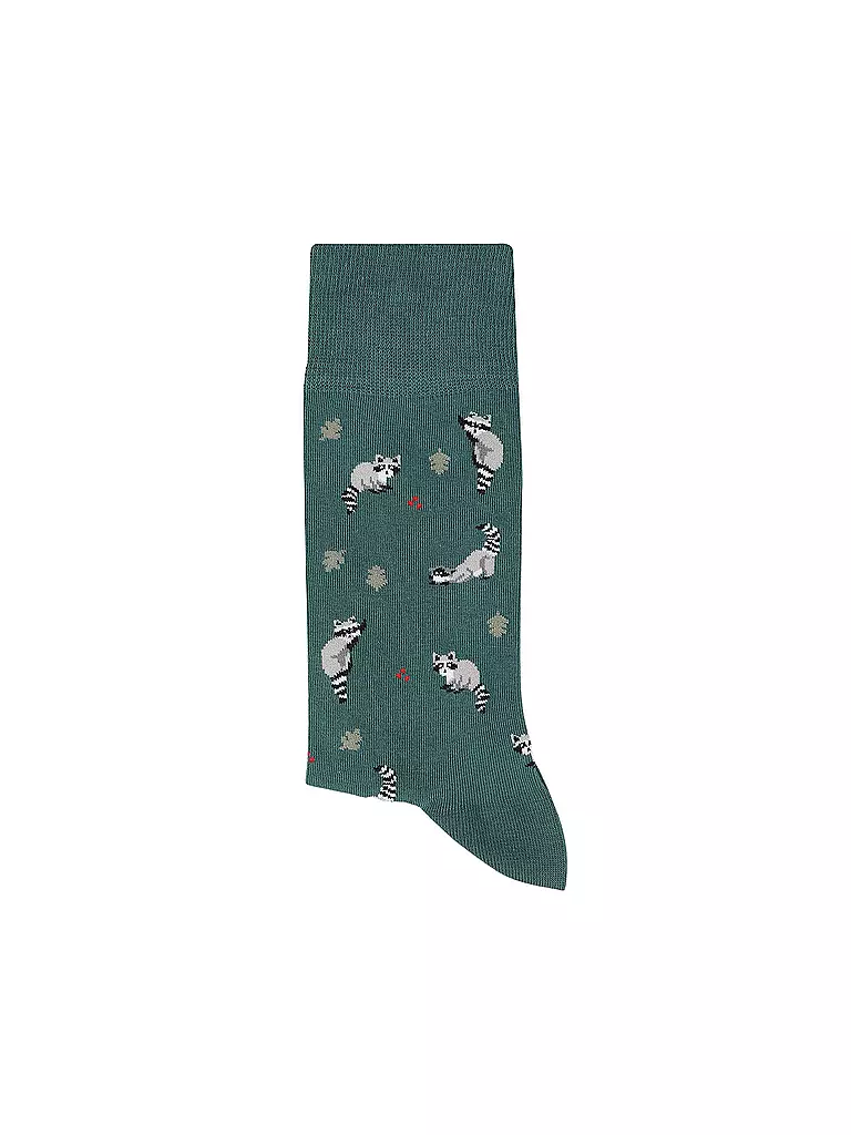 VON JUNGFELD | Socken WASCHBAER dunkelgruen | dunkelgrün
