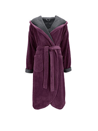 VOSSEN | Damen Bademantel CARMEN Elderberry/Graphit 