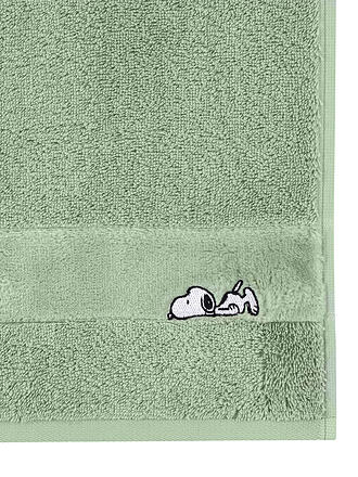 VOSSEN | Handtuch 50x100cm SLEEPY SNOOPY Eucalyptus