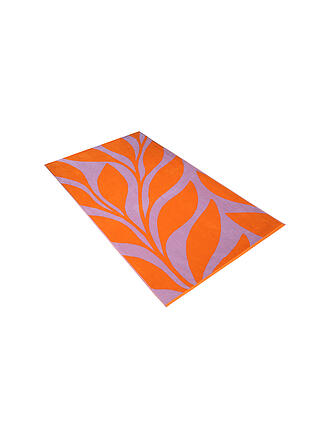 VOSSEN | Velours-Strandtuch 100x180cm OCEAN LEAF Orange