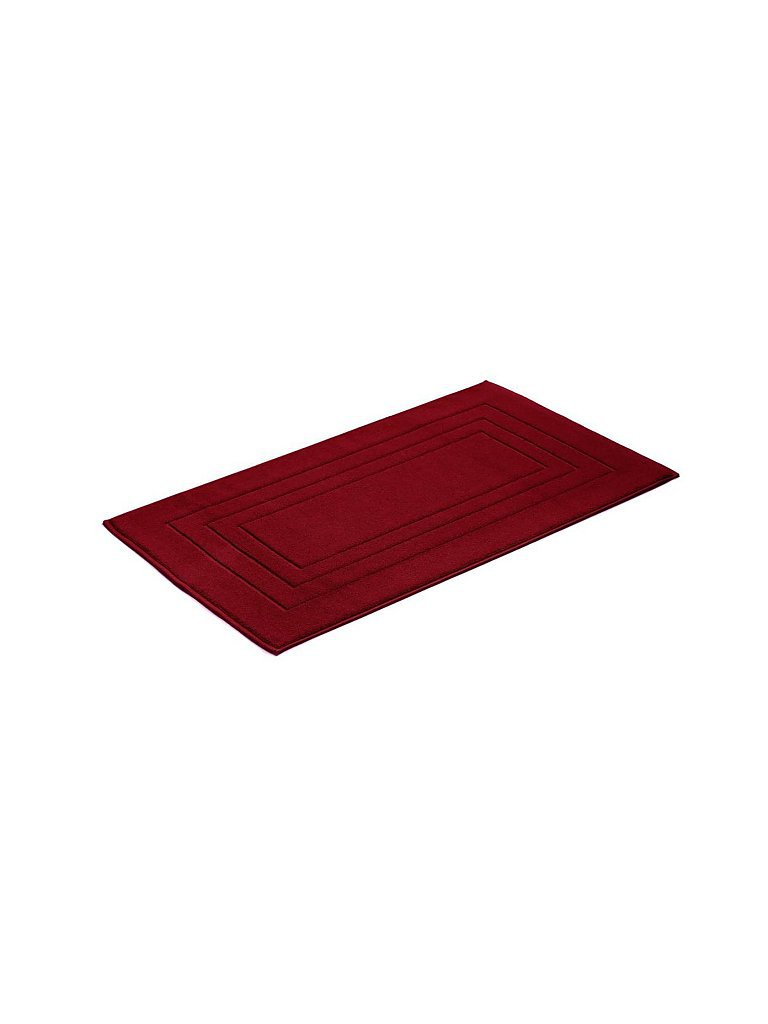 VOSSEN Badteppich FEELING 60x100cm Rubin dunkelrot