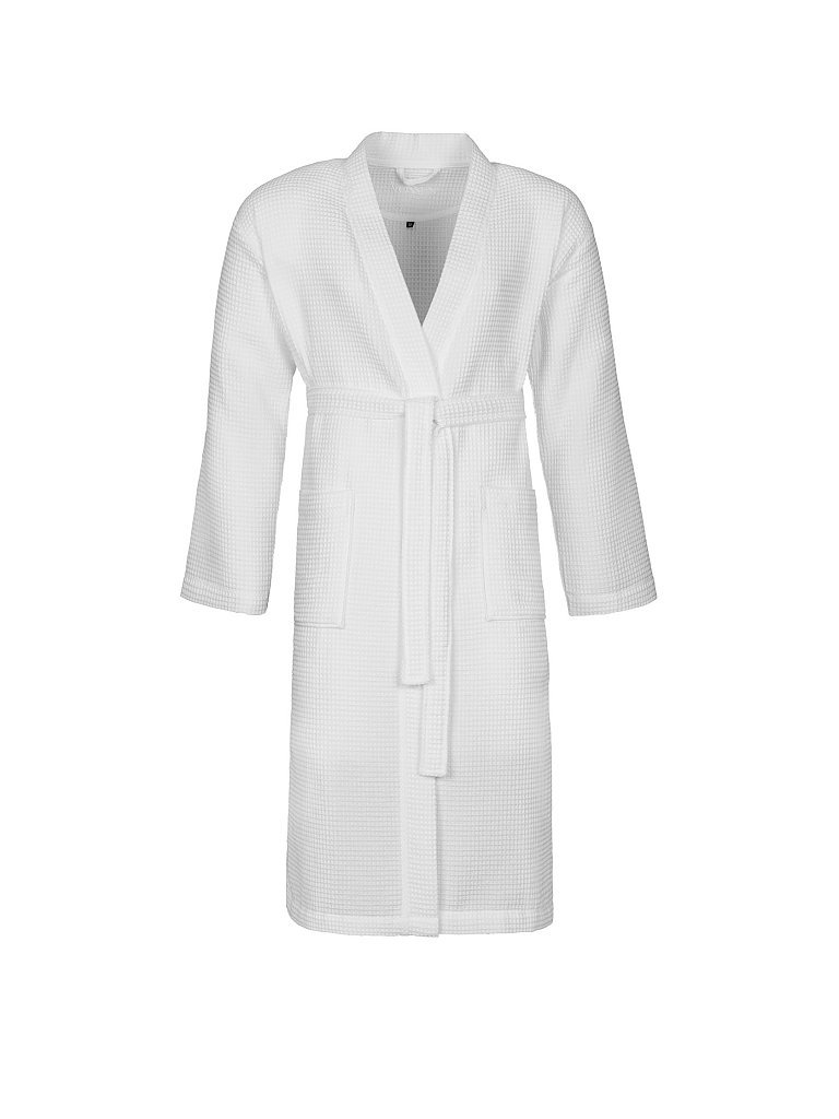 VOSSEN Unisex Bademantel WELLINGTON-L weiss | L