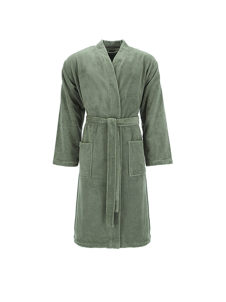 Herren Bademantel COSMO Detox Green dunkelgrün M herren