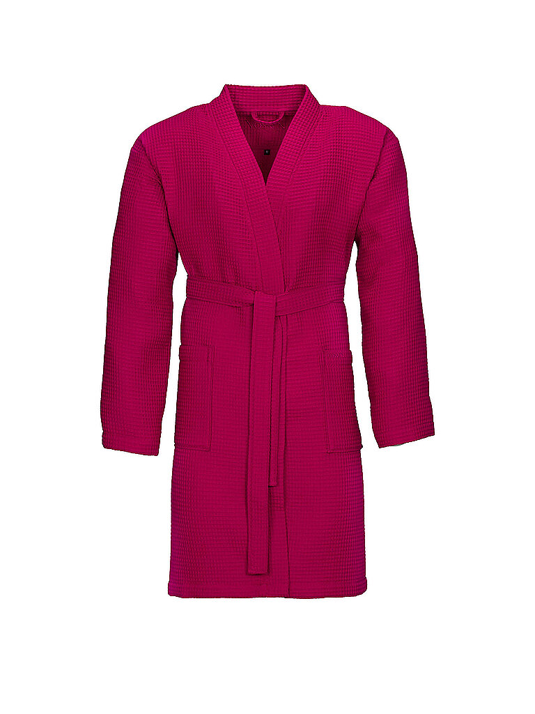 VOSSEN Unisex Bademantel ROM Cranberry pink | S