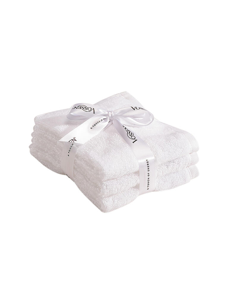 VOSSEN | Gästetuch Smart Towel 3er Pkg 30x50cm Weiss | weiß