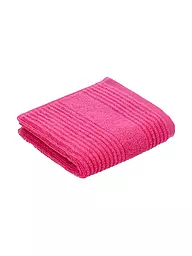 VOSSEN | Gästetuch TOMORROW 30x50cm Dunkelgrau | pink