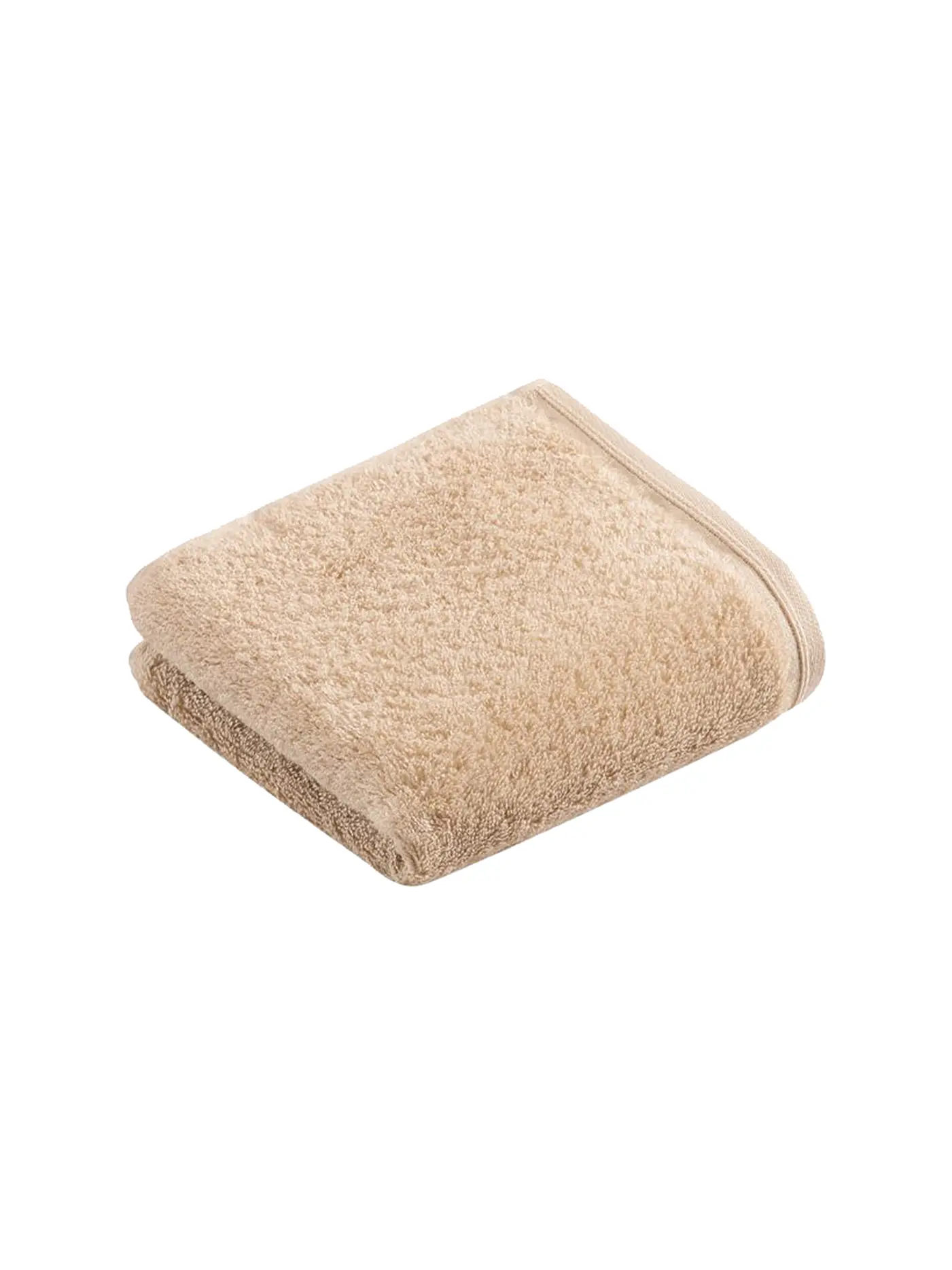 VOSSEN | Gästetuch VEGAN LIFE 40x60cm Blackberry | beige
